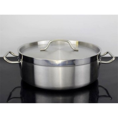 kitchen stainless steel  pot with handle 32cm cooking pot