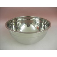 multi usage food grade salad bowl stainless steel 28cm round deep bowl