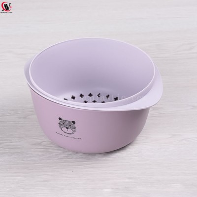 21*17.8*9.8CM Round Kitchen vegetable fruit plastic colander and strainers