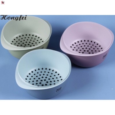 plastic sink colander with handles round fruits strainer