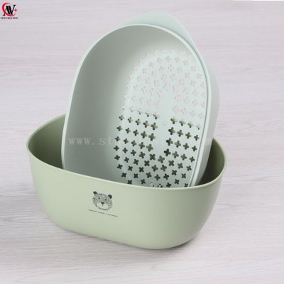 29*19*12CM Oval Utensil PP plastic colander drainer basket